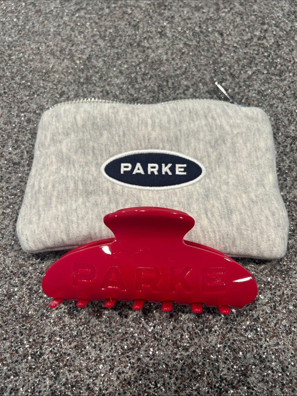 Parke Georgia Red Claw Clip - Glossy Red Women’s Hair Accessory
